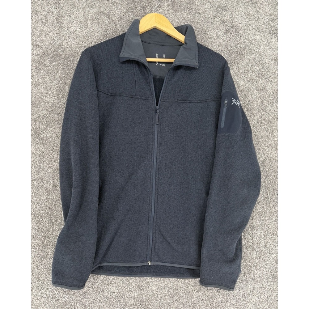 Arc'teryx Covert Cardigan‎ Women's XL Fleece Jacket Full Zip Blue 15377